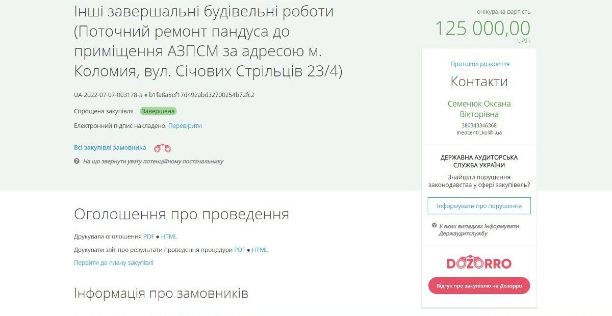 На вулиці Січових Стрільців встановили пандус за 120 тис грн 1