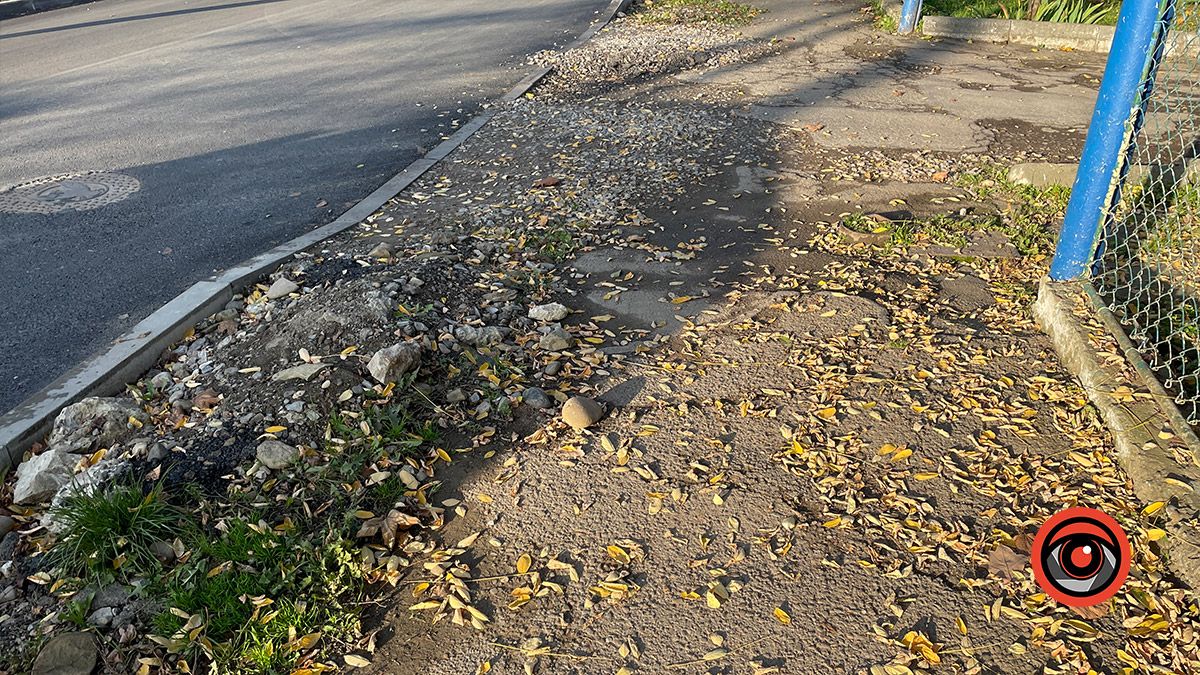 Люди ж не машини: на вул. Чайковського непрохідні тротуари 11