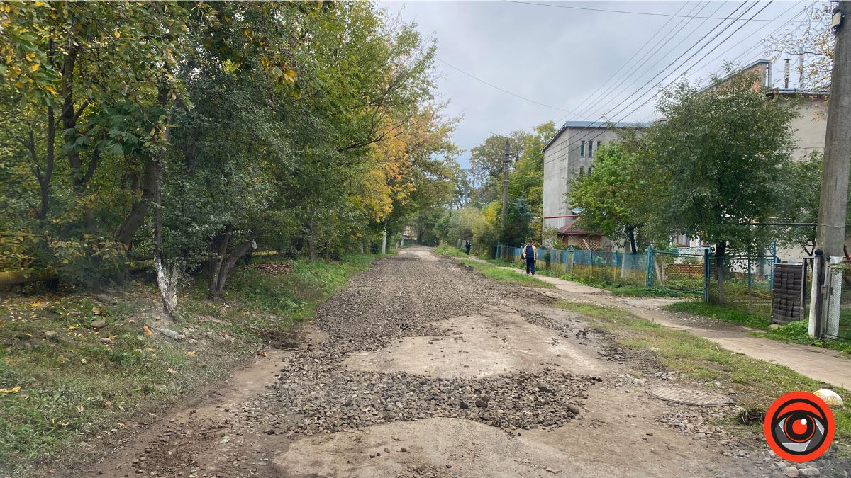 Одну з вулиць в Коломиї защебенили