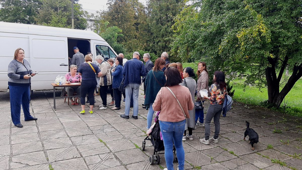 У Яблунівській громаді ВПО отримали гуманітарну допомогу