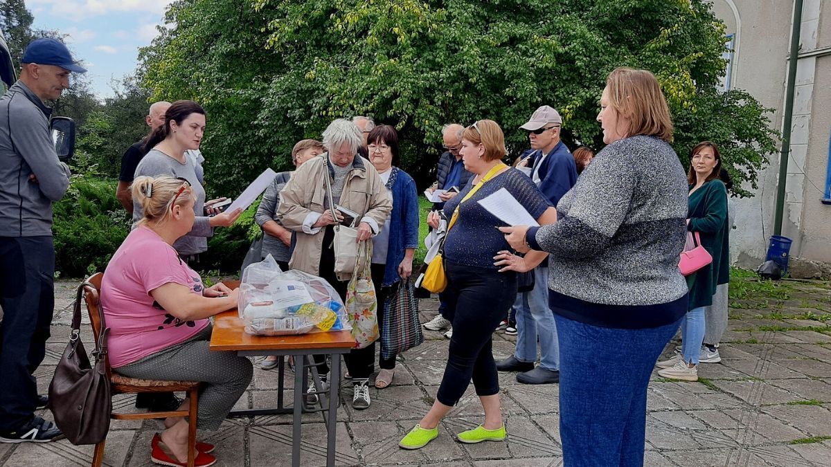 У Яблунівській громаді ВПО отримали гуманітарну допомогу 1