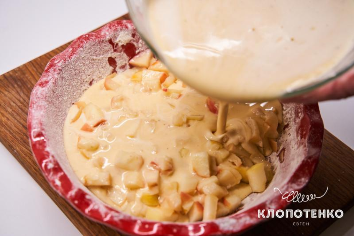 Рецепт французького пирога | Клафуті з яблуками 7