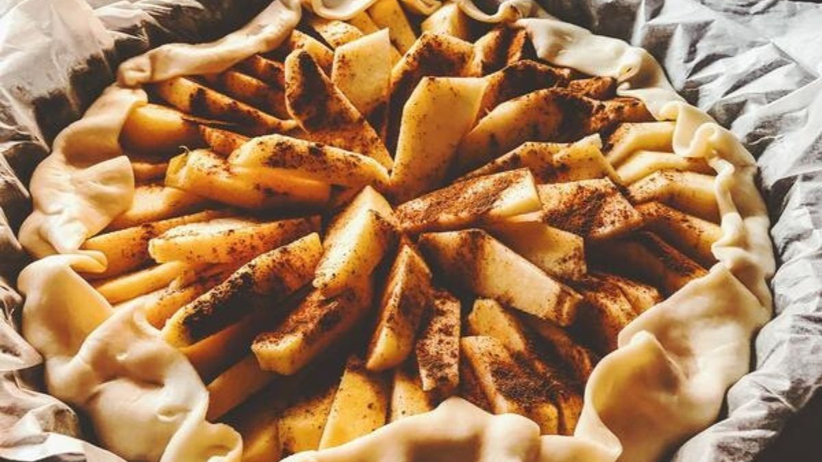 Галета з яблуками | Випічка без яєць та вершкового масла 1