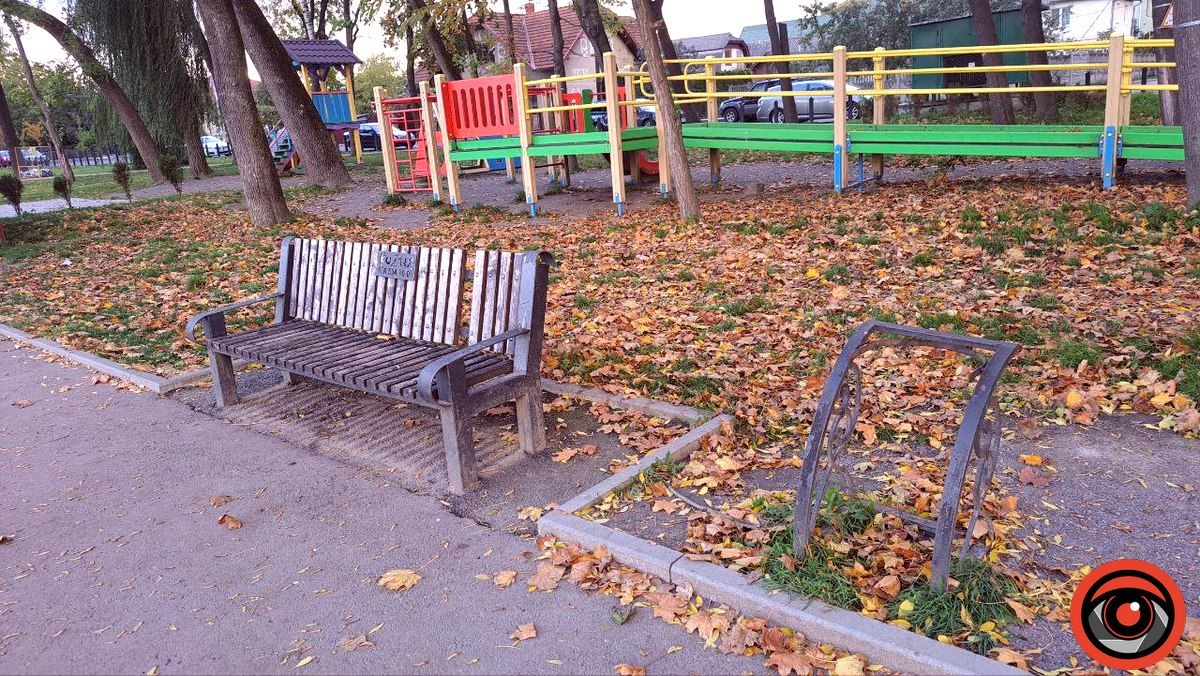 Чому на міському озері від деяких лавочок залишилась арматура 2