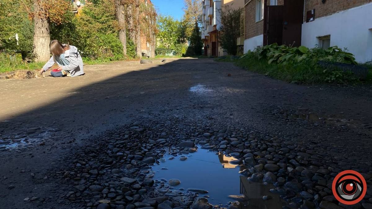 Вхід в ґумаках: заболочений вхід в мікрорайоні Крип'якевича-Привокзальна 10