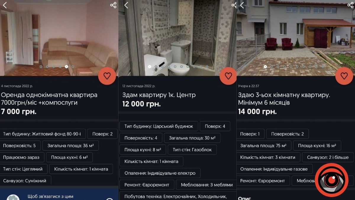 Які ціни у листопаді на оренду житла в Коломиї 5