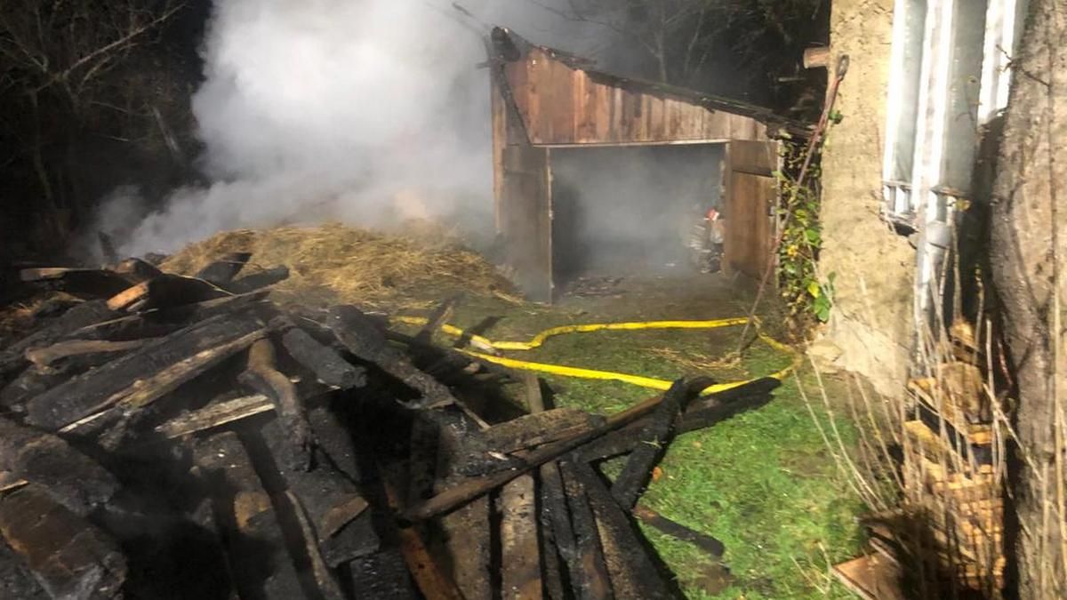 Вночі 14 листопада на Коломийщині горіла стодола