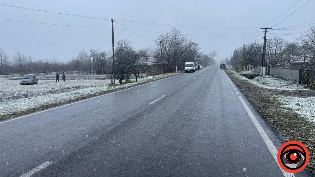 У Ценяві авто викинуло з дороги прямо в поле 2