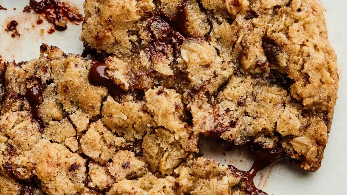 Святковий рецепт гігантського вівсяного печива 1