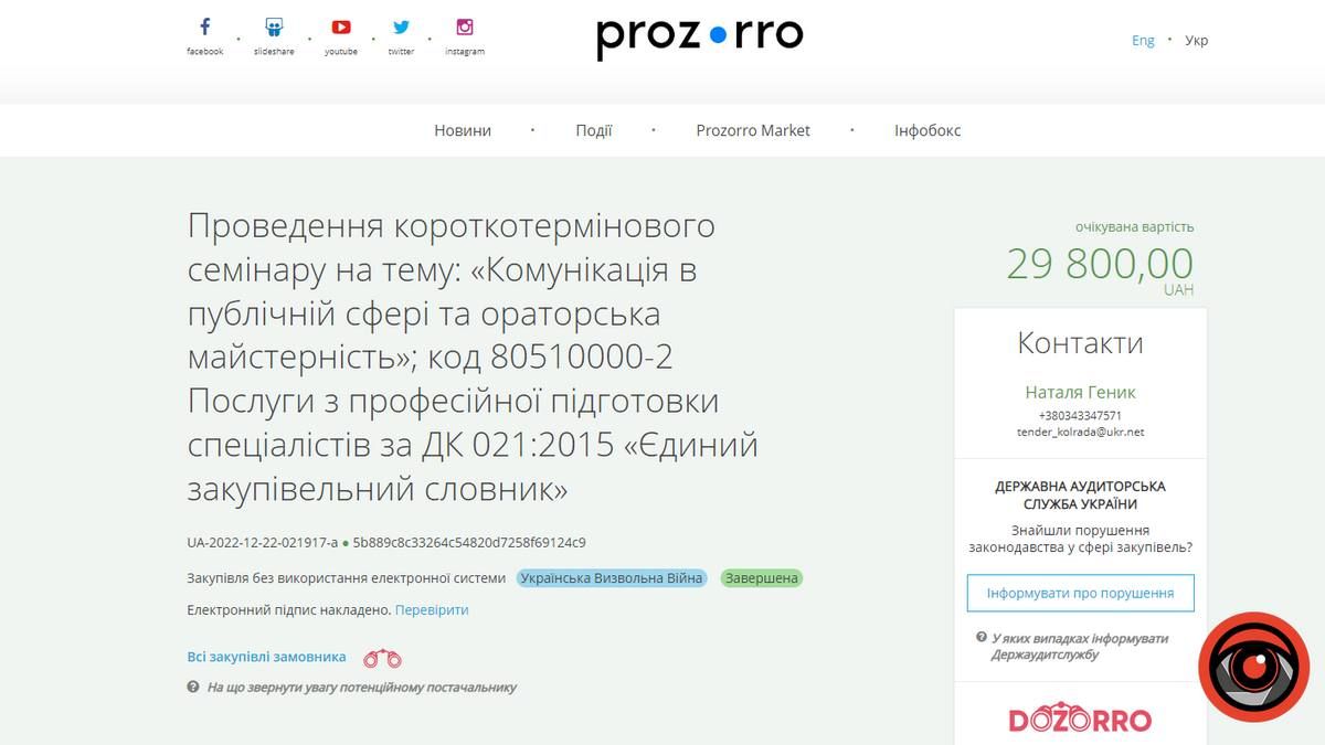 Міська рада замовила курс ораторського мистецтва за майже 30 тис грн 1