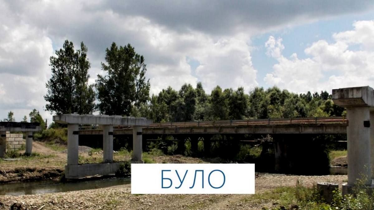 У с. Рожнів, що на Косівщині, завершують будівництво мосту 1