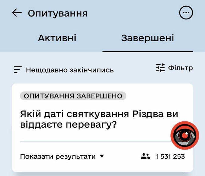У Дії завершилось опитування про дату святкування Різдва 1