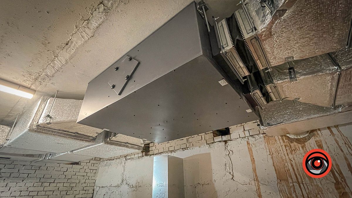 В укритті ДНЗ №20 встановлюють сучасну систему вентиляції з підігрівом 7