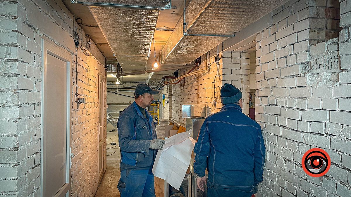 В укритті ДНЗ №20 встановлюють сучасну систему вентиляції з підігрівом