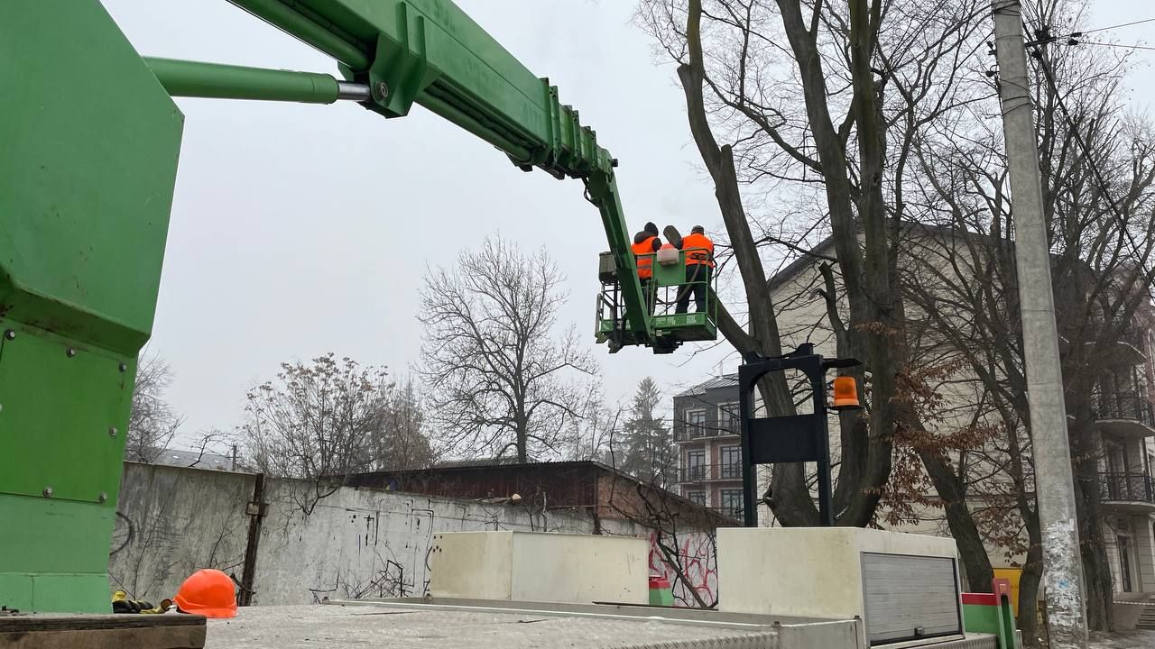 У середмісті Коломиї зрізали 5 дерев, міська рада зупинила роботи 4
