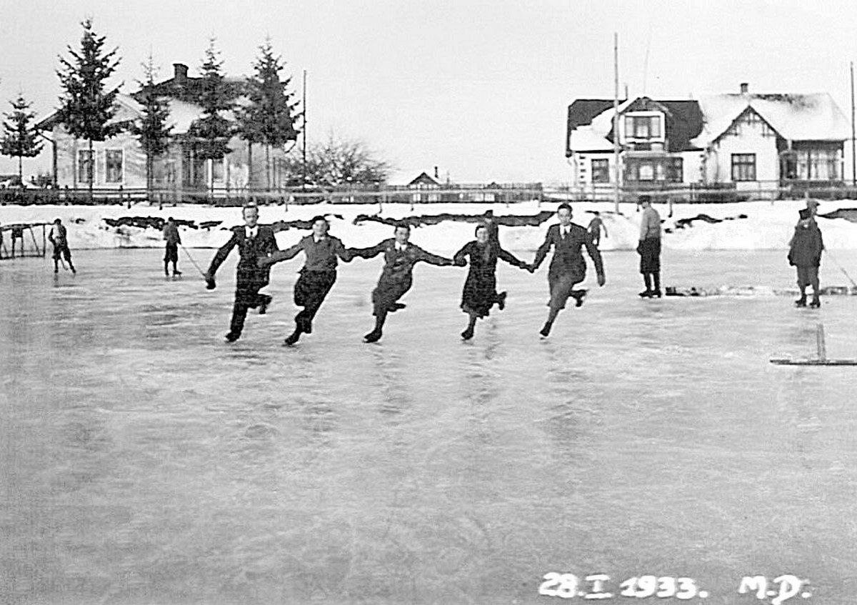 Ковзанка у Коломиї, 28 січня 1933 року.