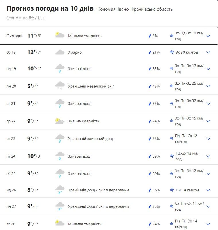 У Карпатах погіршилися погодні умови 1