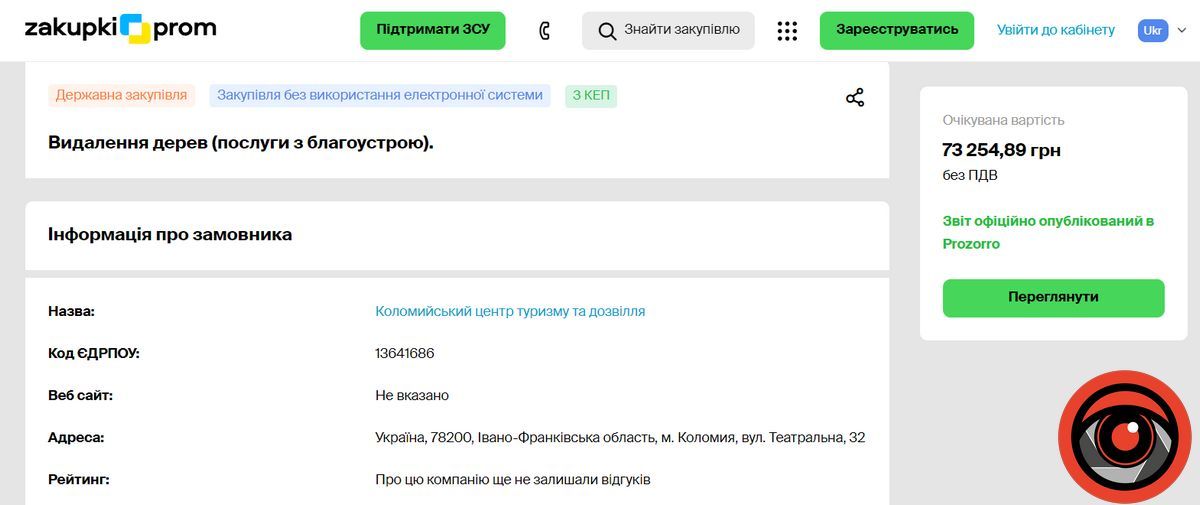 Скільки коштують роботи по підрізанню дерев у парку Коломиї 2