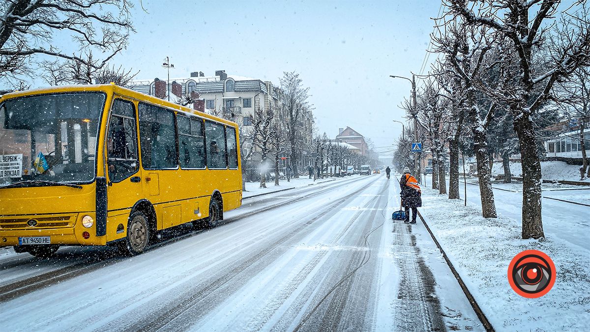 Водії, будьте обережні: у Коломиї на дорогах слизько 1