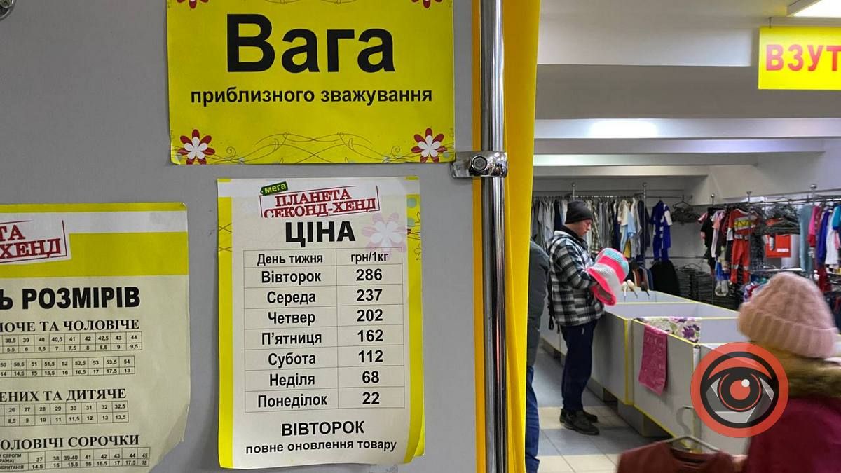 Секонд-хенди Коломиї | ціни в перший та останній день завозу 3
