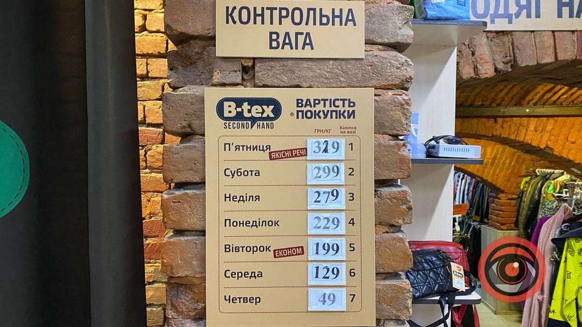 Секонд-хенди Коломиї | ціни в перший та останній день завозу 2