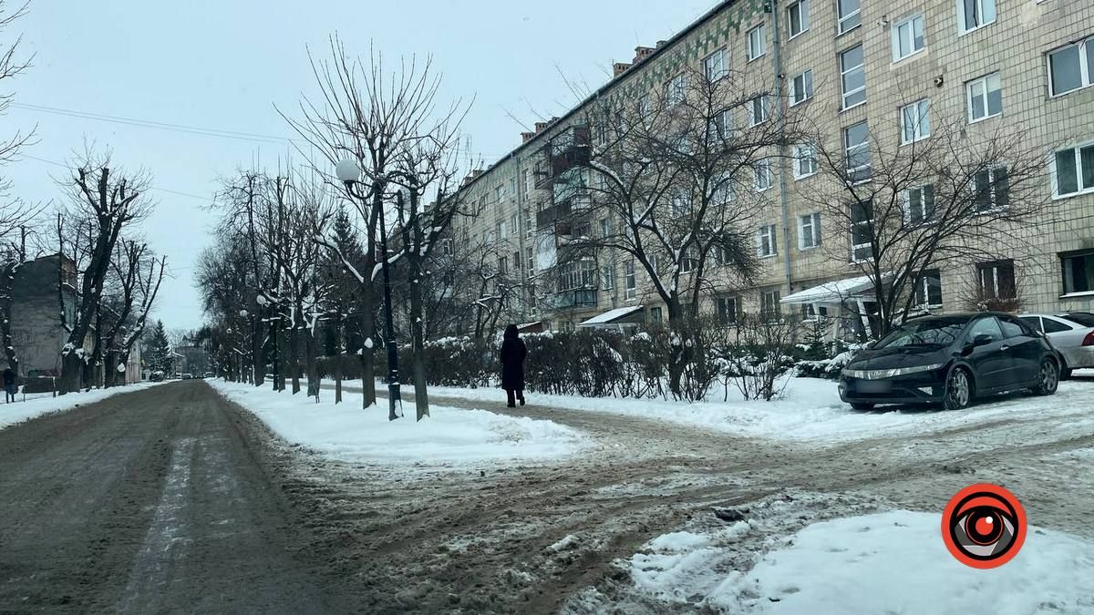 Як розчищають тротуари в Коломиї 23