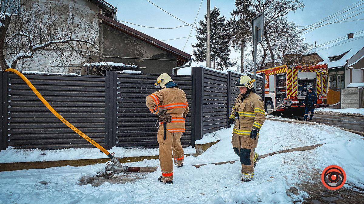Недільна пожежа у Коломиї на вулиці Хмельницького 1