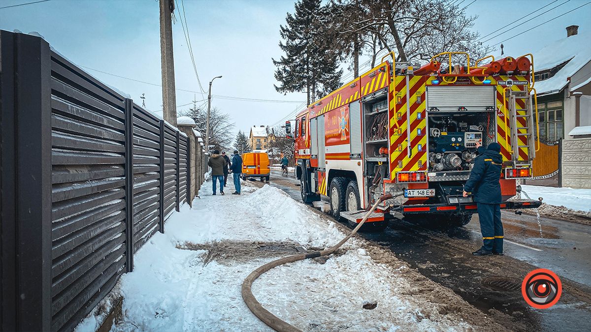 Недільна пожежа у Коломиї на вулиці Хмельницького 2