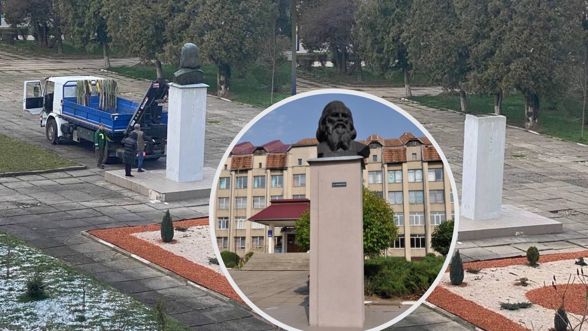У Калуші демонтували пам'ятник Менделєєву