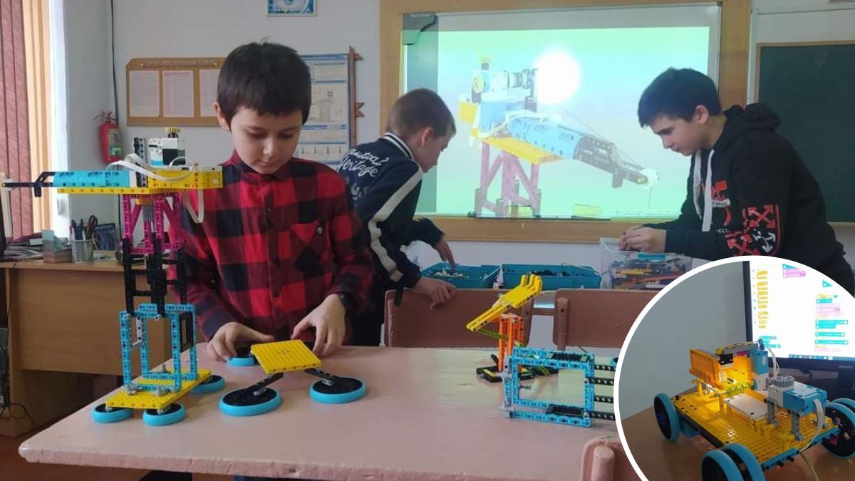 У Печеніжинському ліцеї діє гурток LEGO-робототехніки