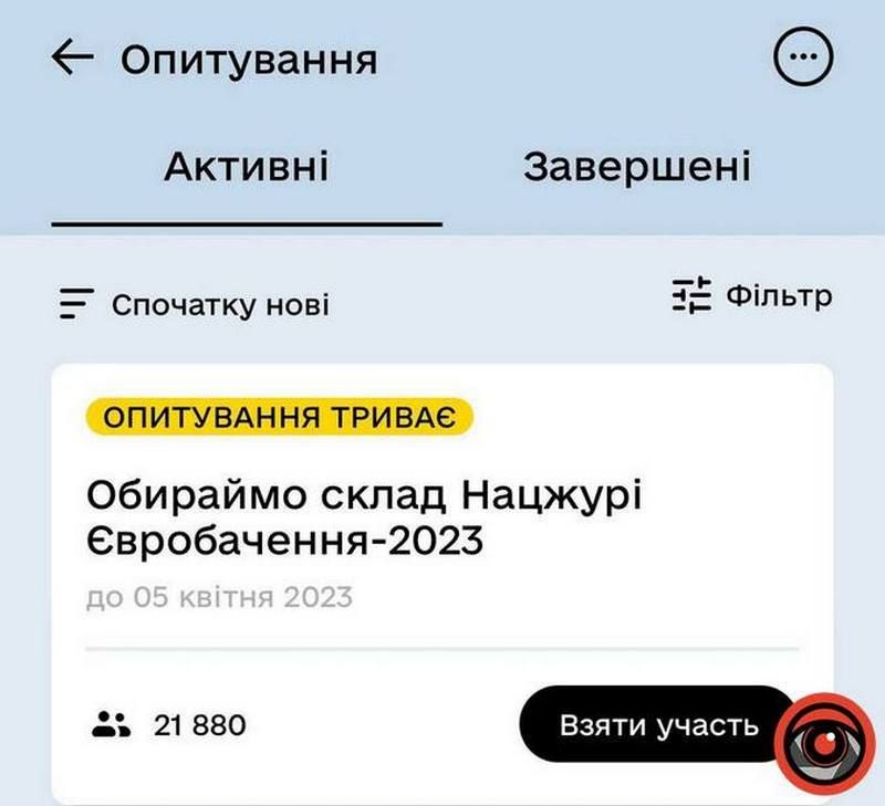 У Дії нове опитування: хто увійде до складу Нацжурі Євробачення-2023? 1