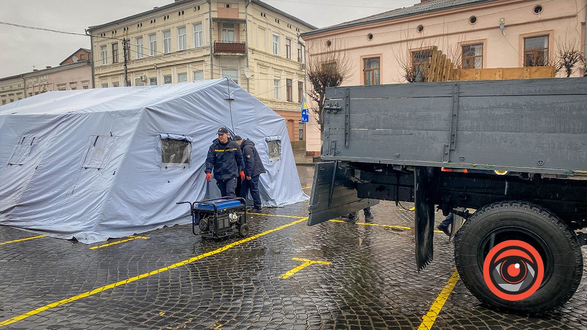 У Коломиї почали демонтаж Пункту Незламності
