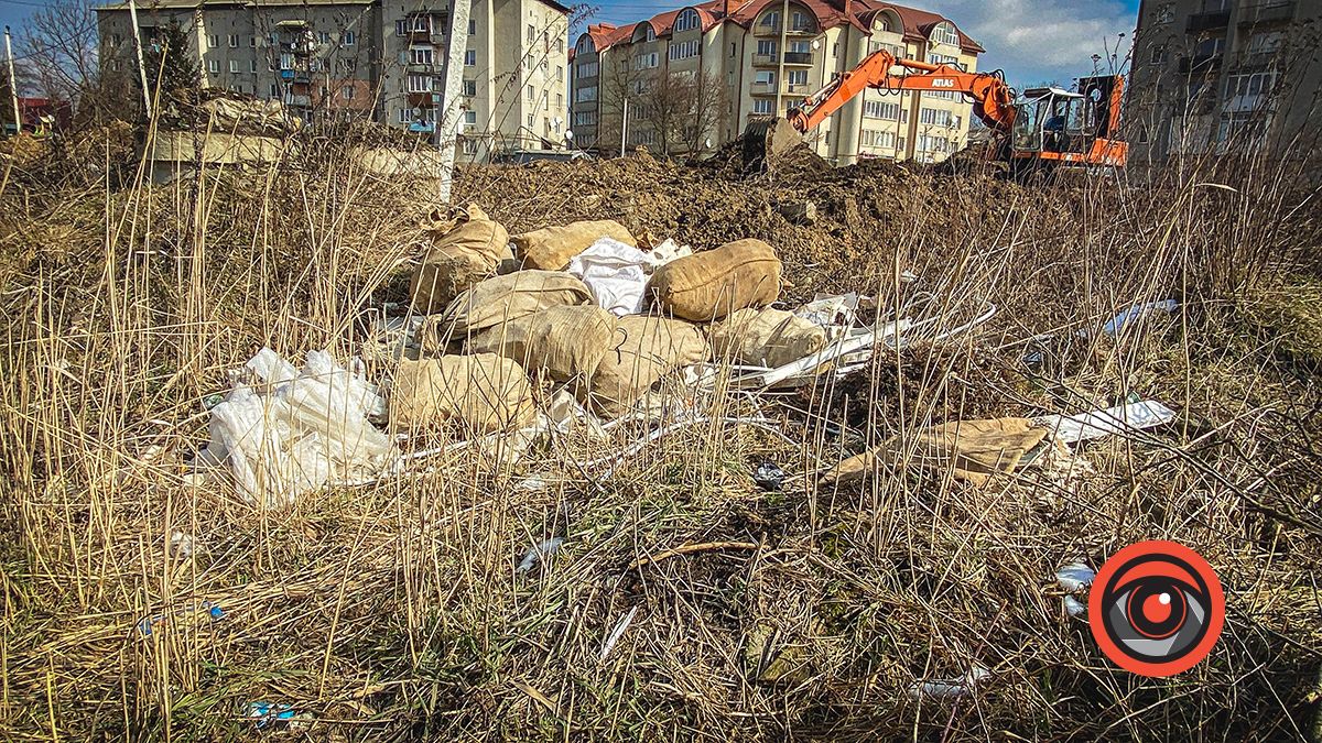 Пляшки, мішки, а ще уламки від телевізора: біля міського озера у Коломиї - купи сміття 1