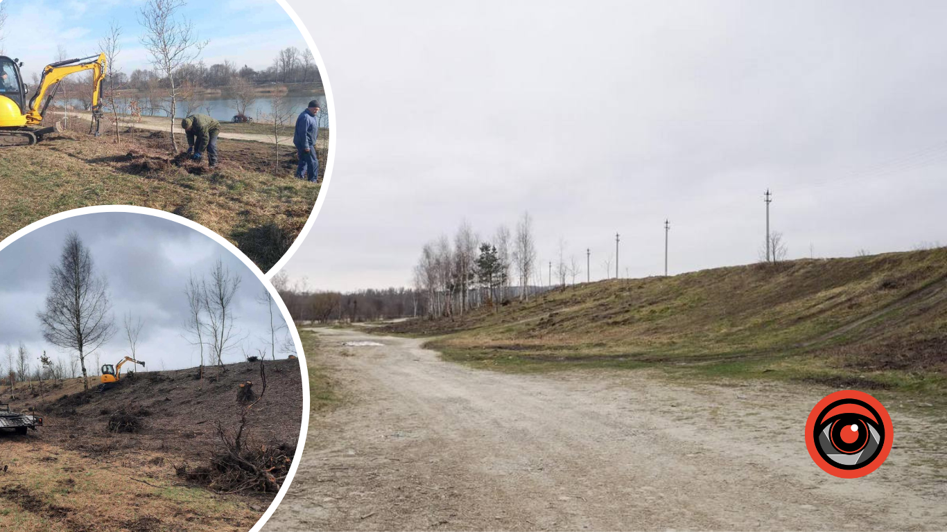 У Коломиї відновлюють пішу зону на дамбі понад Прутом