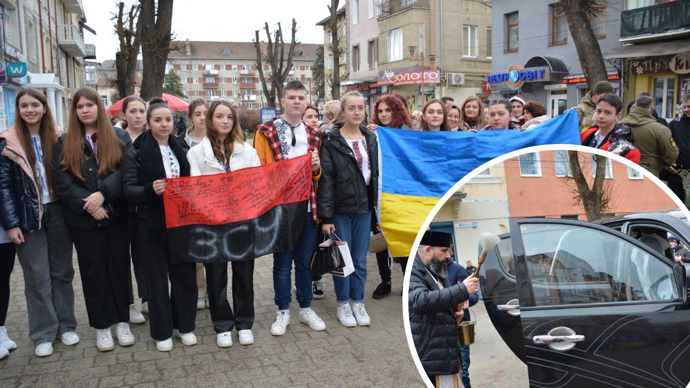 У Надвірній освятили авто для ЗСУ