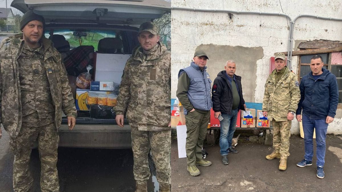 Волонтери відвідали захисників з Коломийщини та передали їм великодні дарунки 5