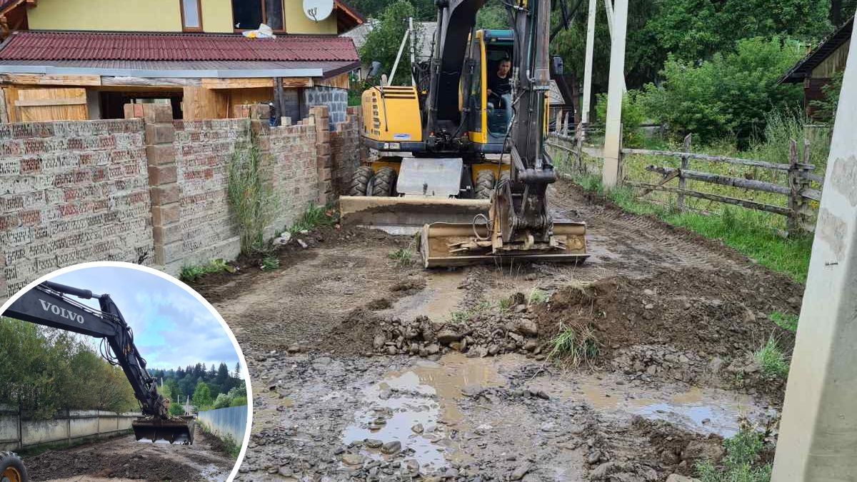 У Верховині подекуди облаштують дорожнє покриття