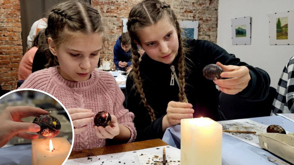 Як у Народному домі писанки розписували