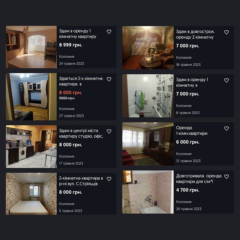 Чи зросла вартість оренди житла в Коломиї за травень-червень 2023 року 2