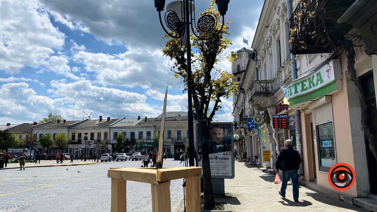 Вандали понищили молоді дерева у центрі Коломиї