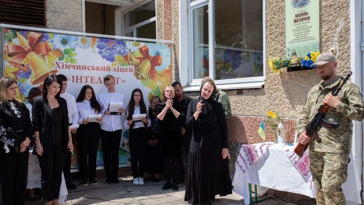 Анотаційну дошку полеглому Герою Василю Матійчуку відкрили в Хімчині 2