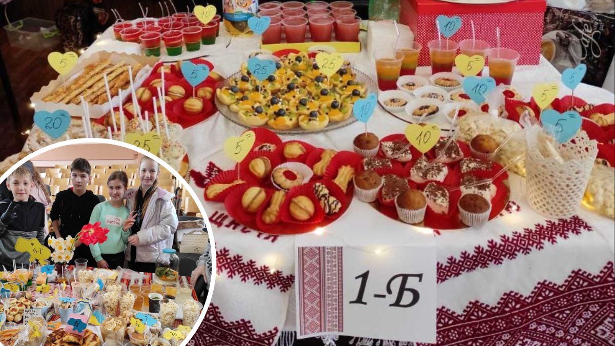 Учні Коломийського ліцею №4 організували благодійний ярмарок на підтримку ЗСУ