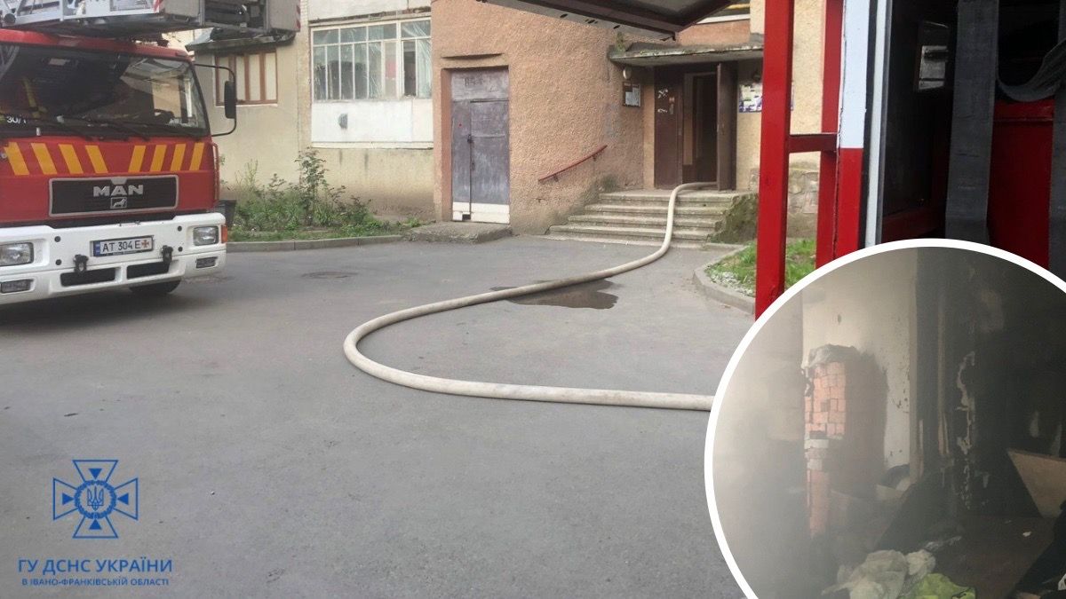 8 людей евакуювали під час пожежі у житловому будинку в Коломиї