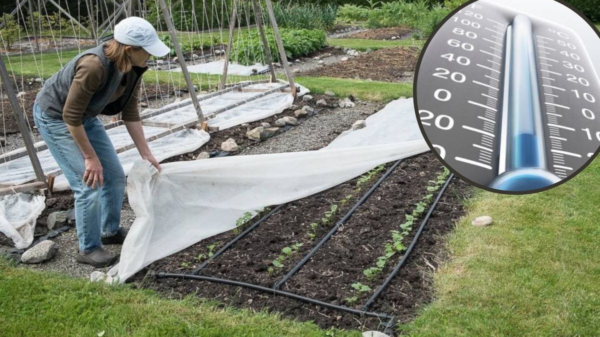 Як захистити рослини на грядці під час нічного похолодання