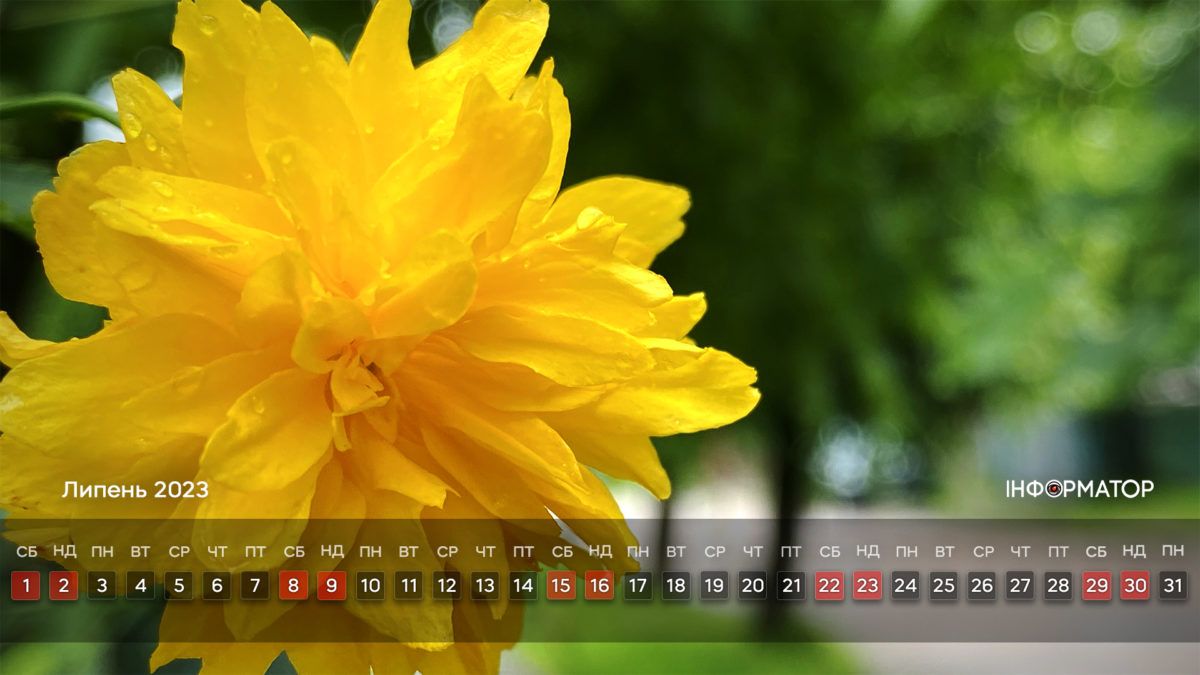 Календар на липень-2023 від Інформатора 9