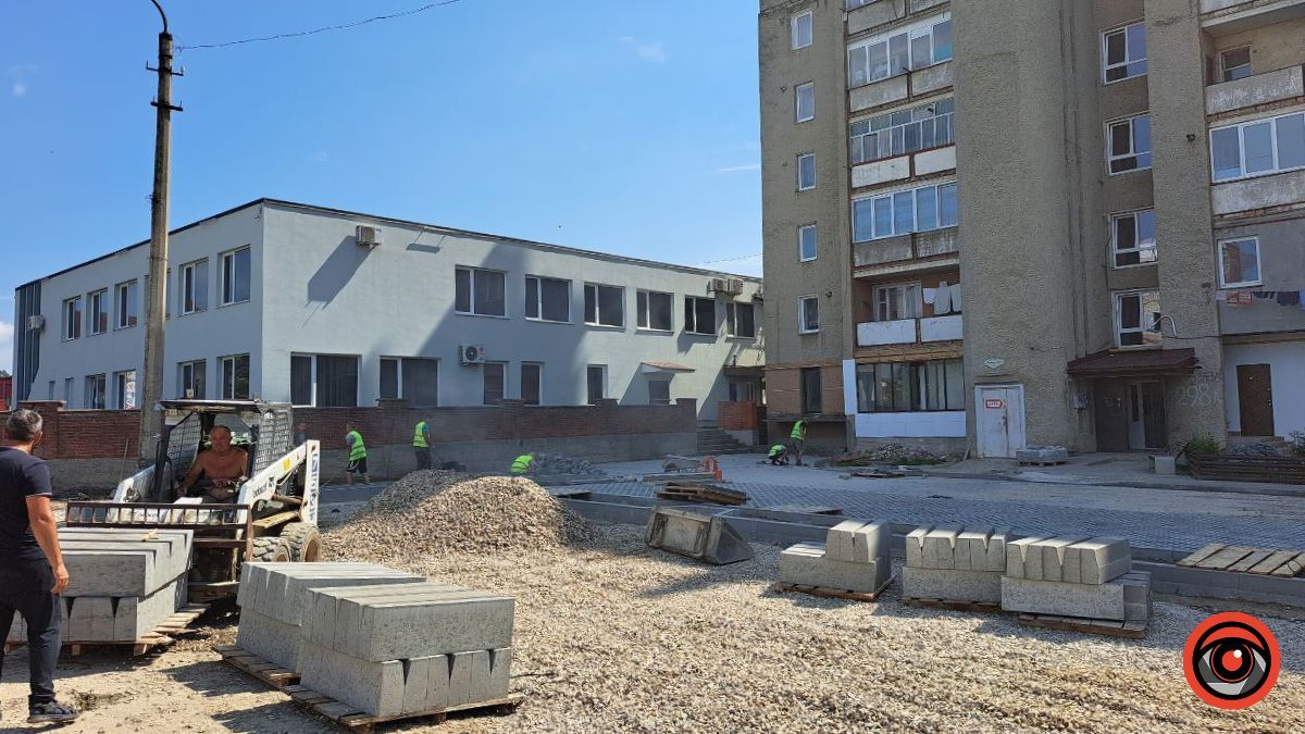 На якому етапі ремонтні роботи міжквартальних проїздів на вулиці Мазепи? 1