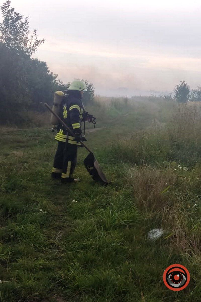 У Ценяві горить стерня, працюють пожежні 1