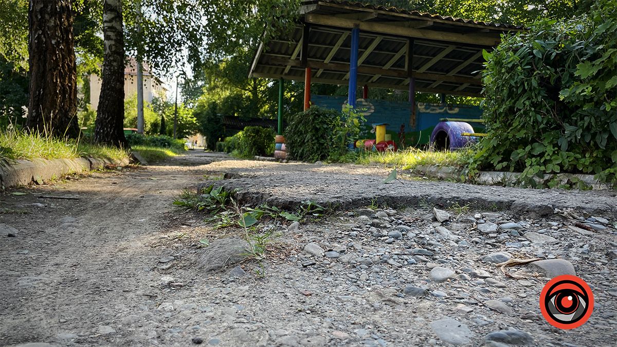 Ями, пияки і бродячі тварини: як виглядає подвір'я садка №3 в Коломиї 4