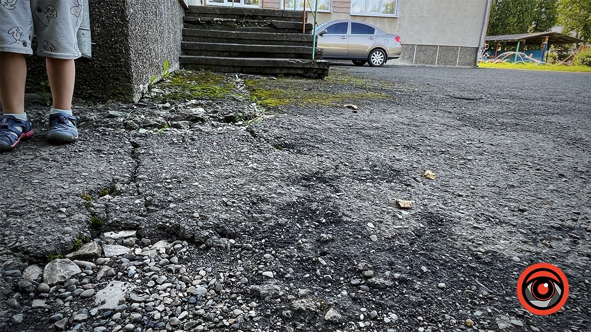 Ями, пияки і бродячі тварини: як виглядає подвір'я садка №3 в Коломиї 19