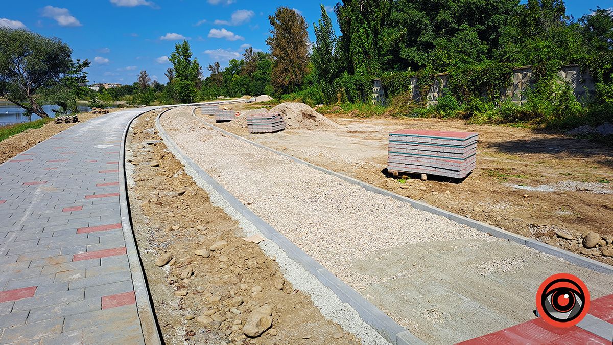 На Шевченківському озері роблять окремі доріжки для пішоходів та велосипедистів 4